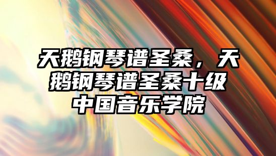 天鵝鋼琴譜圣桑，天鵝鋼琴譜圣桑十級(jí)中國(guó)音樂(lè)學(xué)院